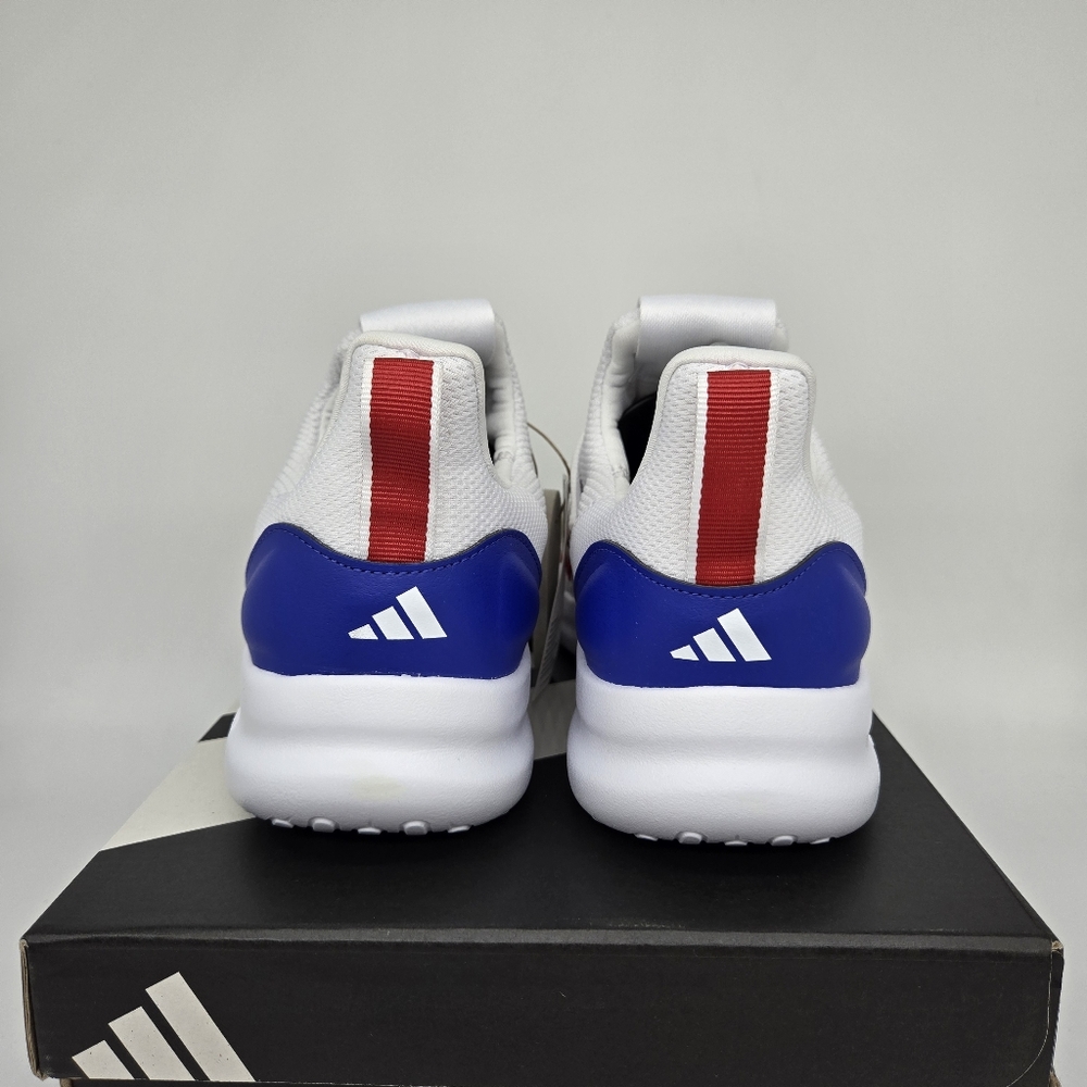 New Adidas Lite Racer Adapt 7.0 'White Scarlet Lucid Blue' Men's Shoes Size 10.5 - Picture 4 of 8